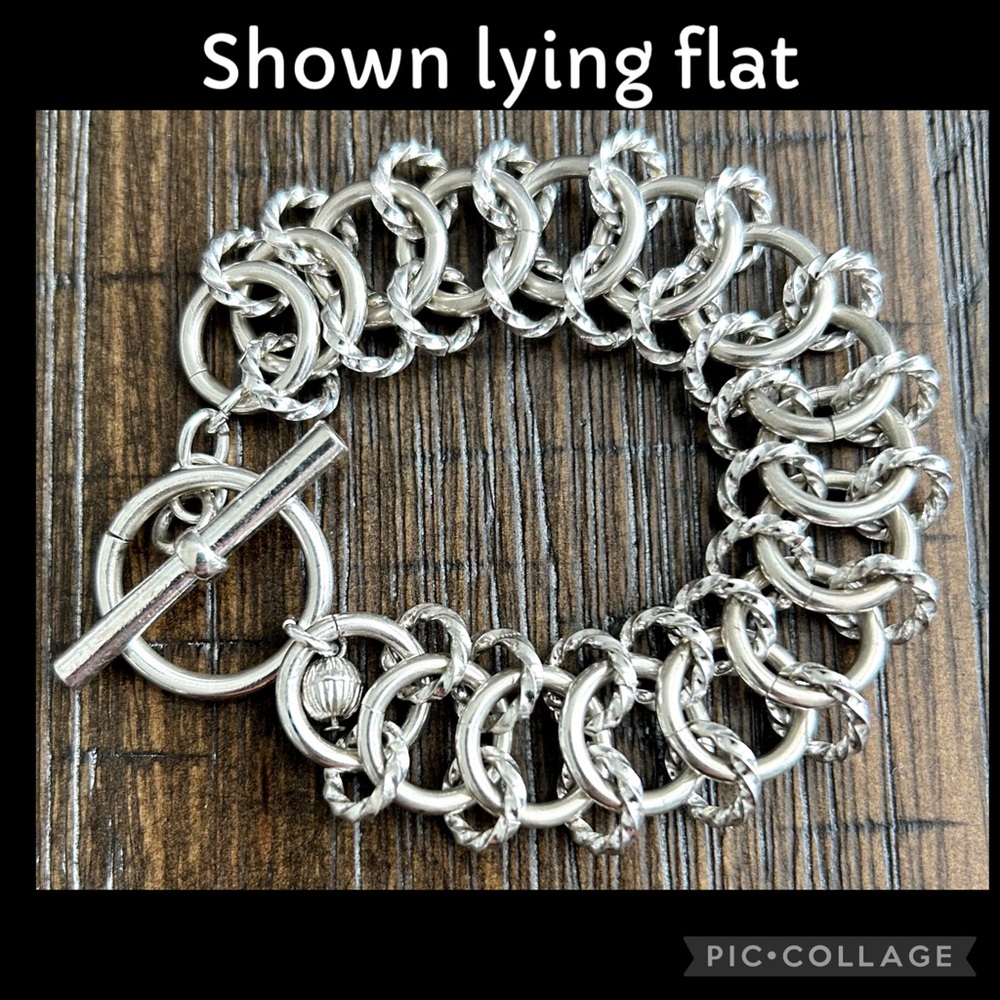 Silver Chain Link Fashion Bracelet